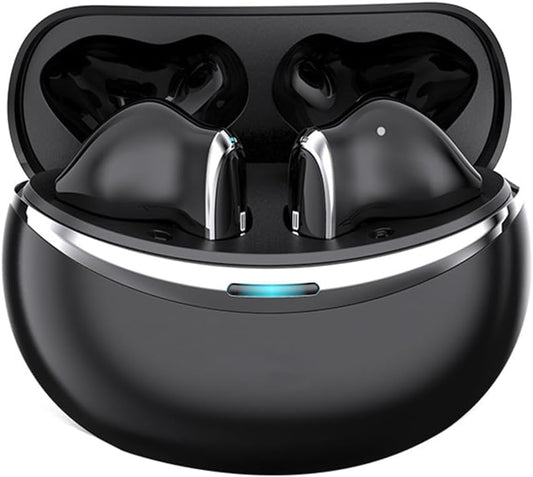Wireless Earbuds Bluetooth 5.3 ENC Headset Low Latency Gaming Headset, TWS Stereo Wireless Headset Noise Canceling Gaming Earbuds with Microphone, IPX5 Water and Sweat Resistant, Black