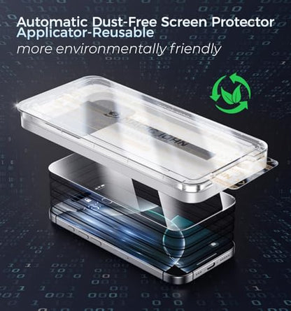 MAGIC JOHN 3rd Gen Upgraded for iPhone 16ProMax Privacy Screen Protector - size: iPhone 16 Pro Max-6.9''