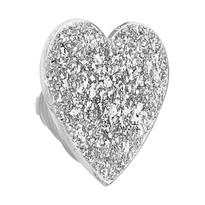 PopSockets Adhesive Phone Grip, Holder- Silver Sizzle - color: Confetti Foil Silver Adhesive, style: Adhesive
