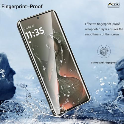 2-Pack Tempered Glass for Moto Edge 2025 Screen Protector, 3D Full Coverage Ultra Resistant, Scratch-Proof Bubble Free Film for Motorola Edge 2025/Edge 60 Fusion, Easy Installation