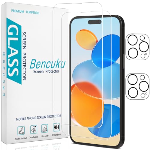 2+2 Pack Screen Protector for iPhone 14 Pro Max Tempered Glass - size: (Standard)iPhone 14 Pro Max 6.7 Inch