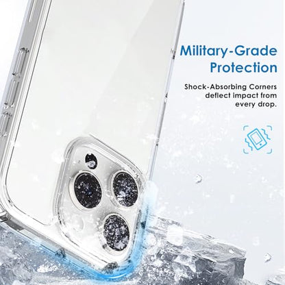 Ultra-Clear Hybrid Case Shockproof & Anti-Yellowing Phone Case | TPU + Acrylic Dual Protection | Slim Fit & Scratch-Resistant Design for iPhone 17 - size: iphone 17