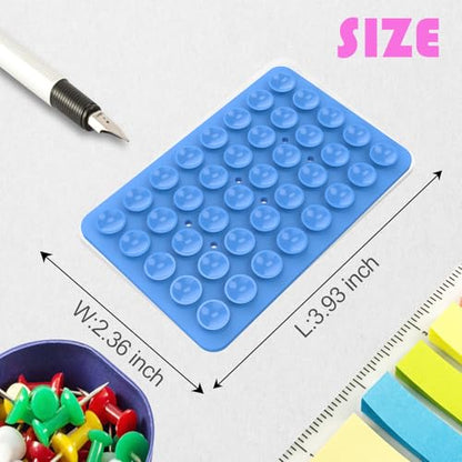Double Sided Silicone Suction Phone Holder Mount, Silicon Accessory for iPhone and Android, Hands-Free Mirror Shower Phone Holder, TikTok Videos and Selfies (Combo E) - color: Combo E