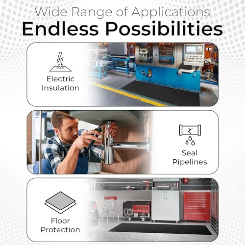 Exactly Rubber - Black Silicone Sheet with PSA Adhesive, 60A Durometer Rubber Mat, Gasket Material, -80 to 450°F Temperature Resistance, 350% Elongation Rubber Sheet, Made in The USA, 1/32 x 9” x 12” - size: 1/32 x 9 x 12