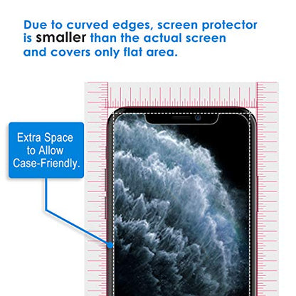 JETech Screen Protector for iPhone 11 Pro/Xs/X, 3-Pack | HD Clear, Face ID Compatible, Anti-Scratch Glass - size: iPhone 11 Pro/Xs/X