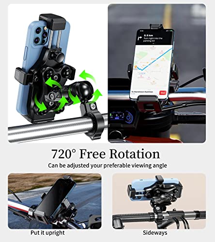 Kewig Motorcycle Phone Mount with Vibration Dampener & Secure Lock