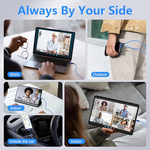 9FT USB A to Lightning Cable Compatible with iPhone 14/14 Pro/14 Pro Max - color: Blue