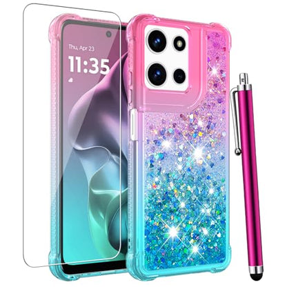 for Moto G 2025/2026 Case, Moto G Play 2026 Phone Case, Pink Blue - color: Pink Blue