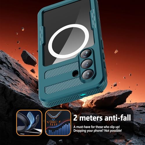 Waterproof Phone Case for Samsung Galaxy S26 Protective Teal - color: Teal, size: Samsung Galaxy S26