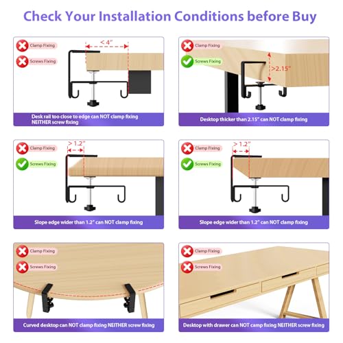 Univivi No Drill Under Desk Cable Management Tray, 36 inch Cable Management - color: Black, size: 36"L x 5.5"W