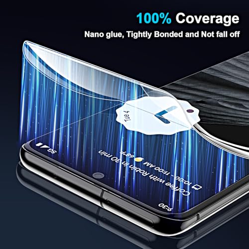 3 Pack Screen Protector for Google Pixel 7 Pro [Not Glass], Support Fingerprint Flexible TPU Film, Touch Sensitive, Anti-Scratch, Full Coverage