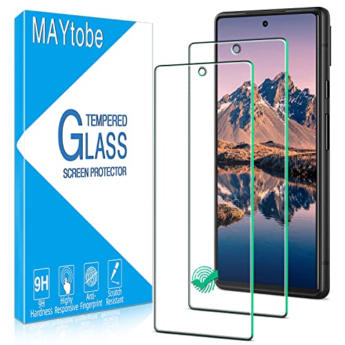 MAYtobe 2 Pack Tempered Glass For Google Pixel 6a 5G Screen Protector - color: Transparent