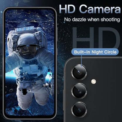 JETech Camera Lens Protector for Samsung Galaxy S23 FE, Black, 1 Set