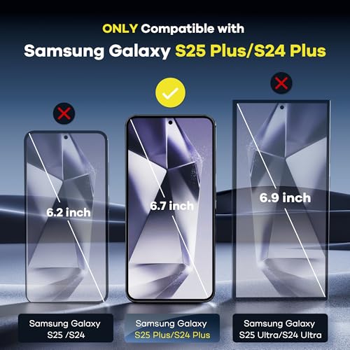 AACL for Samsung Galaxy S25 Plus/S24 Plus Screen Protector Film [Not Glass] - size: S25 Plus/S24 Plus
