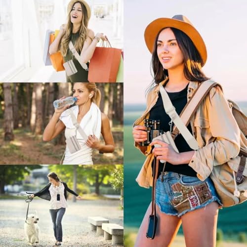 Clip and Go Phone Strap with Zippered Pouch,Phone Strap with Cellphone Chain Accessories - color: Off-white