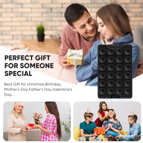 Suction Phone Card Holder Adhesive Mount,Up to 3 Cards,Black - color: Darth Vader Black