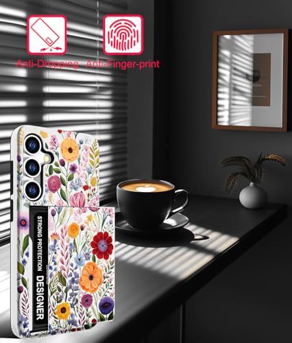 for Samsung Galaxy S24 / S25 Case - Red Nice Floral - color: Red Nice Floral