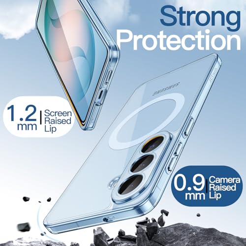 JETech Magnetic Case for Galaxy S26, Compatible with MagSafe, Sky Blue | Full Camera Lens Protection, Shockproof Protective Phone Cover, Scratch Resistant Clear Back - color: Sky Blue, size: Galaxy S26