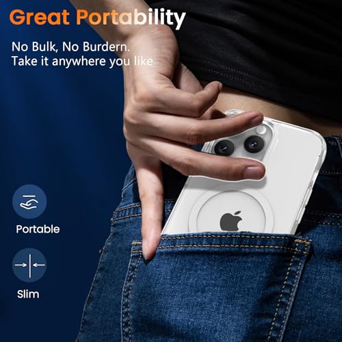 WRJ Magnetic Clear Case for iPhone 11 Pro Max 6.5-Inch,Clear | Fit for Magsafe,Military Grade Drop Protection,Non-Yellowing Anti-Scratch Ultra Slim Transparent Shockproof Phone Case - size: For iPhone 11 Pro Max 6.5 Inch