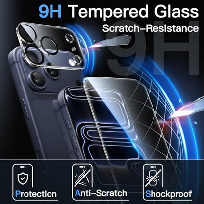 JETech Screen Protector for iPhone 17 Pro, 2+2 Pack - size: iPhone 17 Pro
