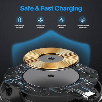 Wireless Charger 30W, 30W Fast Wireless Charging Pad For iPhone 15 14 13 12 11 X 8, Samsung Wireless Charger For Galaxy S24/S23/S22/S21/S20/S10/S9/S8/Note20/10/9/8, Air Pods/Galaxy Buds, Pixel/LG G8 7