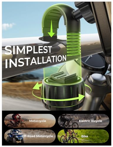LISEN Bike Phone Holder for Bike Scooter Ebike Bicycle Motorcycle, Blue - color: Blue