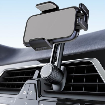 2026 Car Phone Holder [Never Blocking Vent] with Wide Clamp - color: Gray