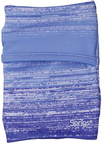 Sprigs Wrist Wallet Running Wristband Pocket for Keys Cards Cash ID Phone - color: Purple Blitz