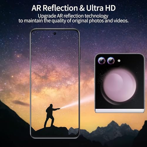 2-Pack Camera Lens Protectors for Galaxy Z Flip7, Glitter Bling Sparkly Camera Cover with Aluminum Edging,Individual Metal Lens Cover [Case Friendly],Bling Gold - color: Bling Gold