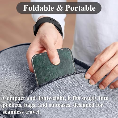 Airplane Travel Essentials for Flying Flex Flap Cell Phone Holder & Flexible Tablet Stand for Desk, Bed, Treadmill, Home & in-Flight Airplane Travel Accessories(1-Crazy Green) - color: 1-Crazy Green