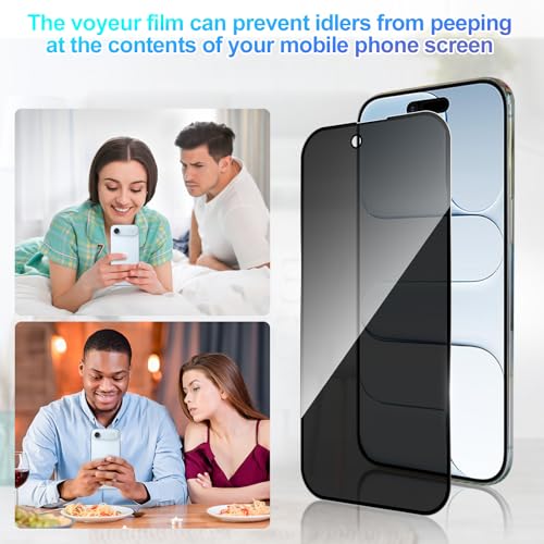 3 Pack Privacy Screen Protector for iPhone Air, Anti-Spy Glass