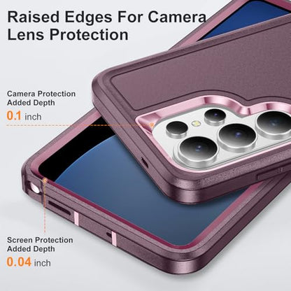 Shockproof Case for Samsung Galaxy S26 Ultra 6.9 inch,Heavy Duty Rugged Military Grade Protection,Hard Sturdy Phone Cover for Samsung S26 Ultra,Pink Purple - color: Pink Purple
