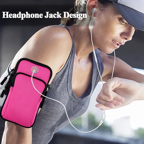 Phone Holder for Running Armband Cell Phone Holder,Small Purses for Women Crossbody Kids,iPhone 11 12 13 14 15 16e 16 17 Pro Max Xs Xr X Plus Mini Galaxy Ultra S26 S25 Note Bags Gym Arm Bands - color: 7-Pink with Crossbody Strap&Hook
