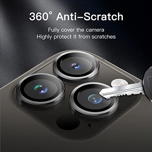 JETech Camera Lens Protector for iPhone 14 Pro/14 Pro Max, Space Black - color: Space Black