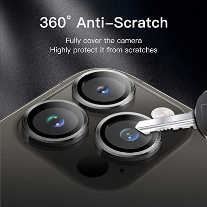 JETech Camera Lens Protector for iPhone 14 Pro/14 Pro Max, Space Black - color: Space Black