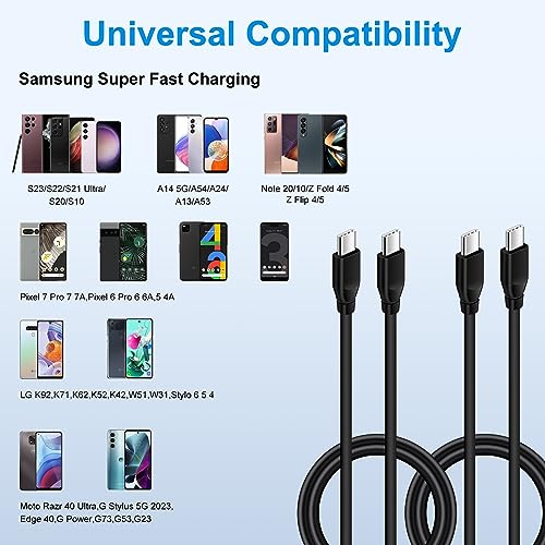 9FT Samsung S26 Ultra USB C Cable for Galaxy S25 Z Flip Fold 8 7 - color: Black