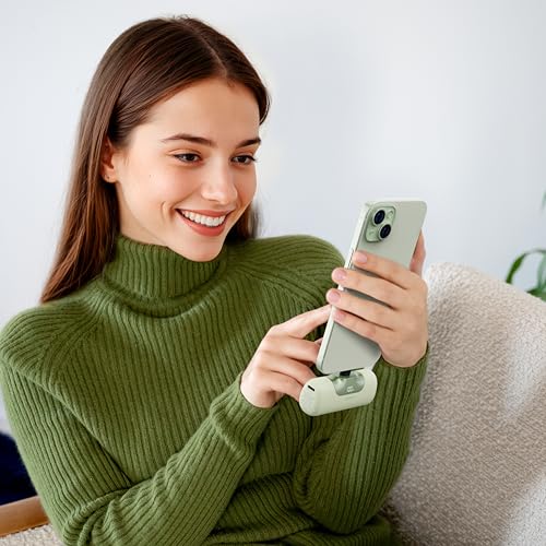 iWALK Portable Charger 5500mAh Next-Gen Small Power Bank 22.5W Fast Charging Battery USB-C Portable Phone Charger for iPhone 18/17/16/15 17 Plus 17 Pro Max iPad, Samsung Galaxy S25 S24 Android, Green - color: Green