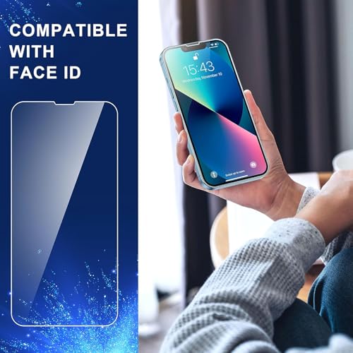 ImpactStrong 3-Pack Shatterproof Tempered Glass Screen Protector for iPhone 13 Mini [Easy Installation Frame] [Bubble Free] [9H Hardness] [Full Coverage] Case Friendly, 5.4 Inch - size: iPhone 13 Mini