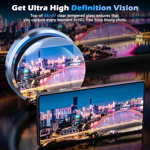 imluckies for Samsung Galaxy S25 Ultra Camera Lens Protector, AR+AF Tempered Glass & 9H Anti-Scratch Metal Individual Lens Cover, HD Clear Camera Protection for S25Ultra, Titanium Blue - color: Blue