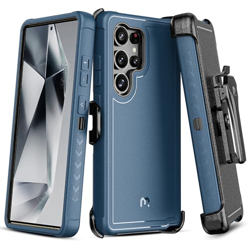 M MYBAT PRO for Samsung Galaxy S25 Ultra Case with 360° Rotating Stand - color: Blue, size: Samsung Galaxy S25 Ultra