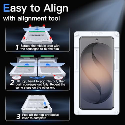 JETech TPU Screen Protector for Samsung Galaxy S26 Plus, Auto Alignment - size: Galaxy S26 Plus