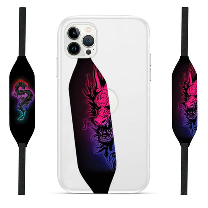 Switchbands Phone Grip Strap - Pack of 2 Reversible Finger Holder for Phone Back, Customizable Anti-Slip Design, Wireless Charging Compatible Detachable Holder for iPhone - Wyrms's Whims