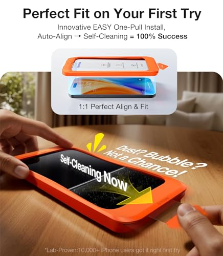 UltraGlass Top 9H+ Glass for iPhone 16 Pro Screen Protector Glass, 2 Pack - size: iPhone 16 Pro