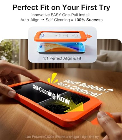 UltraGlass Top 9H+ Glass for iPhone 16 Pro Screen Protector Glass, 2 Pack - size: iPhone 16 Pro