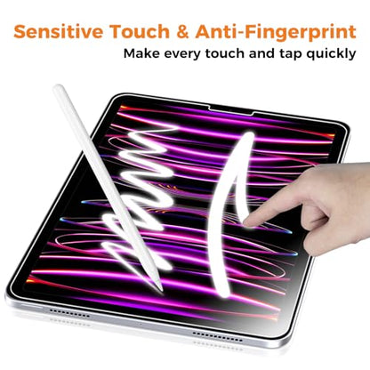 2 Pack Screen Protector for iPad Pro 11 inch (4th/3rd/2nd/1st Gen) & iPad Air 10.9 inch (5th/4th Gen),iPad Tempered Glass with Installation Tray, Sensitive Touch, Anti-Scratch, Easy Install - size: iPad Pro 11" 4th 3rd 2nd 1st/Air 10.9" 5th 4th