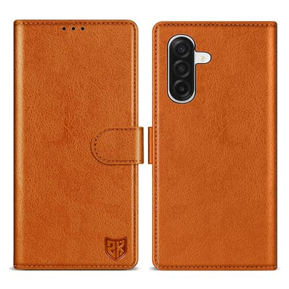 ZZXX for Samsung Galaxy A17 5G Wallet Case with [RFID Blocking] Card Slot Kickstand Magnetic Closure PU Leather Flip Fold Protective Phone Case for Samsung Galaxy A17(Brown-6.7 inch) - color: Brown