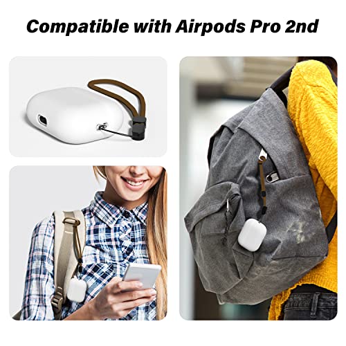 oakxco Lanyard Compatible with Airpods Pro 2 Loop - color: Brown
