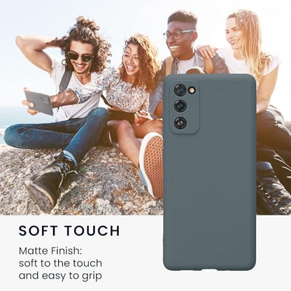 kwmobile Case Compatible with Samsung Galaxy S20 FE Case - Protective Slim TPU Phone Cover - Soft Matte Finish - Dark Slate - color: Dark Slate, size: Galaxy S20 FE