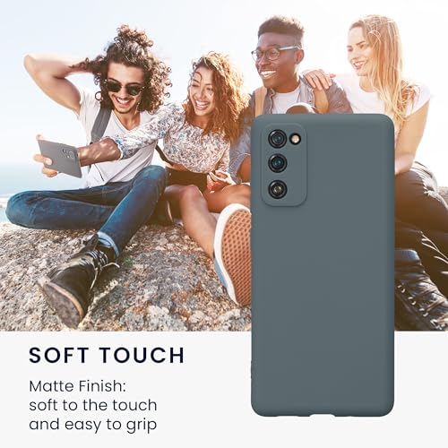 kwmobile Case Compatible with Samsung Galaxy S20 FE Case - Protective Slim TPU Phone Cover - Soft Matte Finish - Dark Slate - color: Dark Slate, size: Galaxy S20 FE