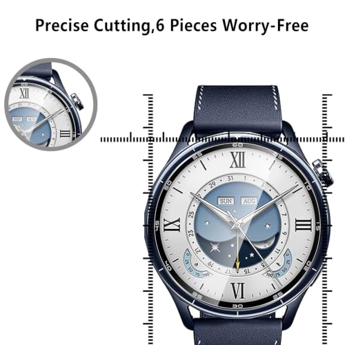 6-Pack Tempered Glass for Xiaomi Watch S5 Screen Protector, 9H Hardness HD Clear Anti-Scratch Tempered Glass Protection Film for Xiaomi Watch S5, Bubble Free Anti Scratch Case Frinedly - size: Xiaomi Watch S5